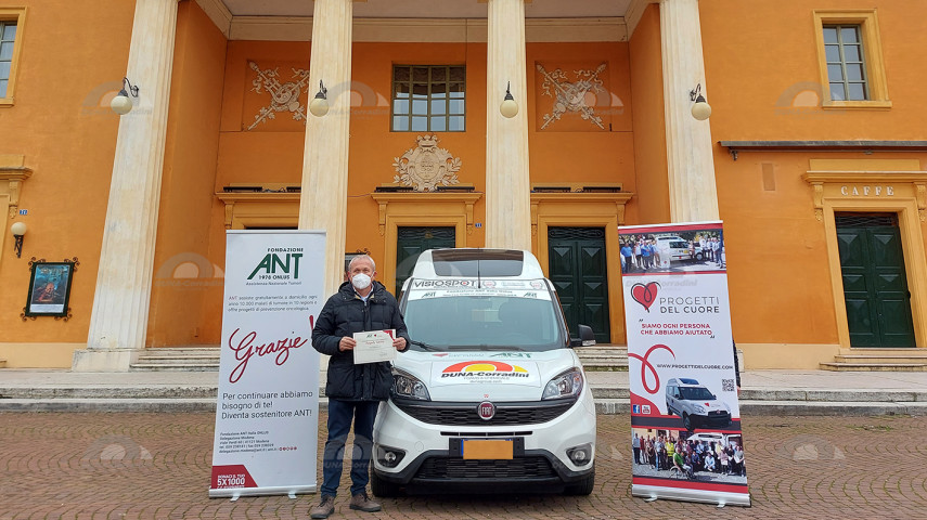 26.01.2022 - DUNA CON IL CUORE: Nuovo mezzo di trasporto per malati oncologici e disabili per FONDAZIONE ANT ITALIA ONLUS